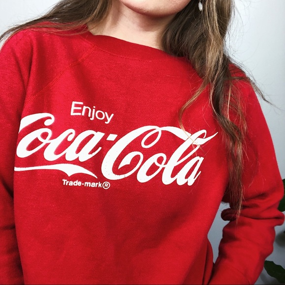Vintage Sweaters - Vintage • Coca Cola Crewneck Sweatshirt